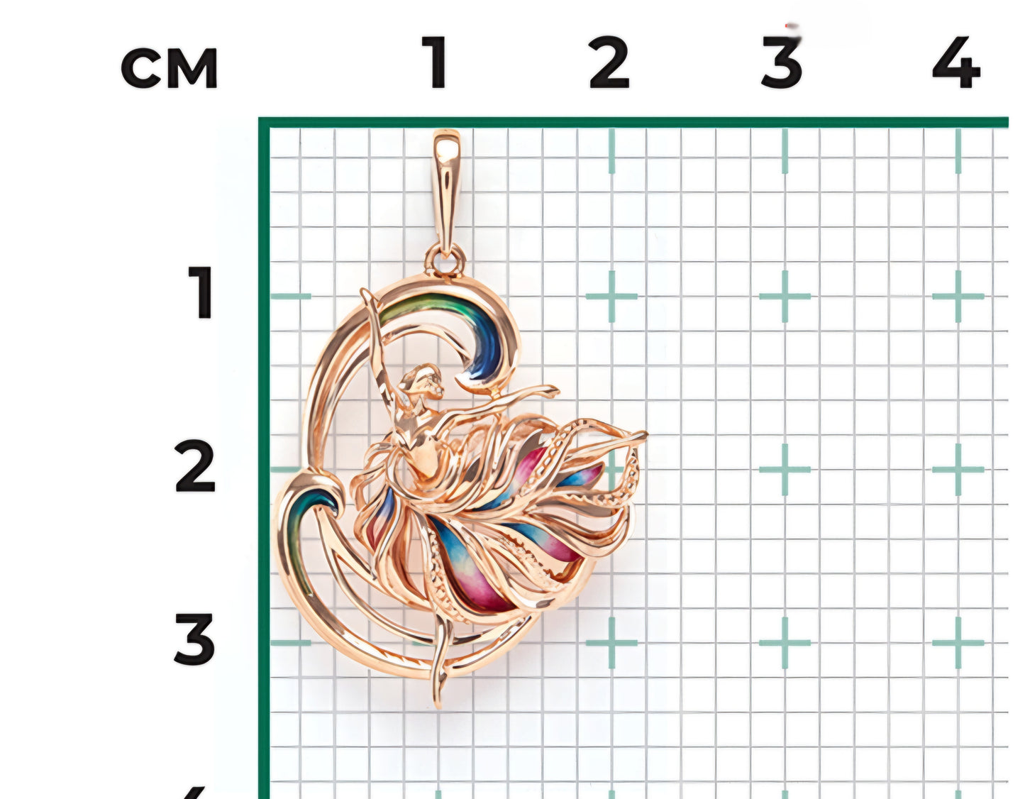 Anhänger mit Emaille Rotgold 585 Art. Nr. 03-2816-00-000-1110-65 P