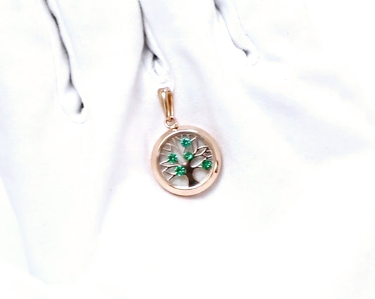 Anhänger mit Zirkonia Russisches Rotgold 585 Art. Nr. 035060