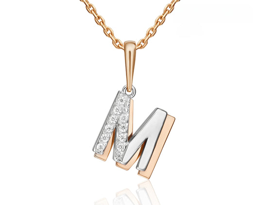 Anhänger mit Zirkonia Rotgold 585 Art. Nr. 03-3418-M-401-1111 P