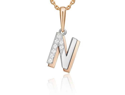 Anhänger mit Zirkonia Rotgold 585 Art. Nr. 03-3419-N-401-1111 P