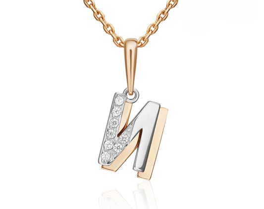 Anhänger mit Zirkonia Rotgold 585 Art. Nr. 03-3418-I-401-1111 P