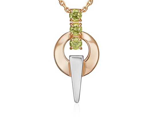 Anhänger mit Chrysolith Rotgold 585 Art. Nr. 03-3575-00-205-1111 P