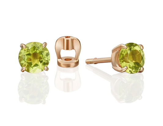 Ohrstecker mit Chrysolith Rotgold 585 Art. Nr. 02-5387-00-205-1110 P