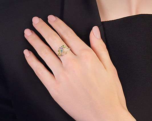 Ring mit Zirkonia Rotgold 585 Art. Nr. 01-4873-00-404-1110-24 P