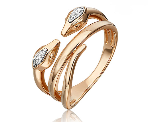 Ring mit Brillanten Rotgold 585 Art. Nr. 01-5499-00-101-1111 P