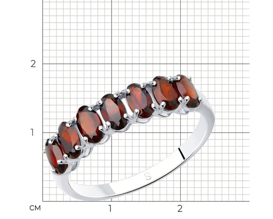 Silber Ring mit Granat Art. Nr. 92010893