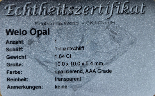 Welo Opal 10 x 10 mm 1.64 Ct