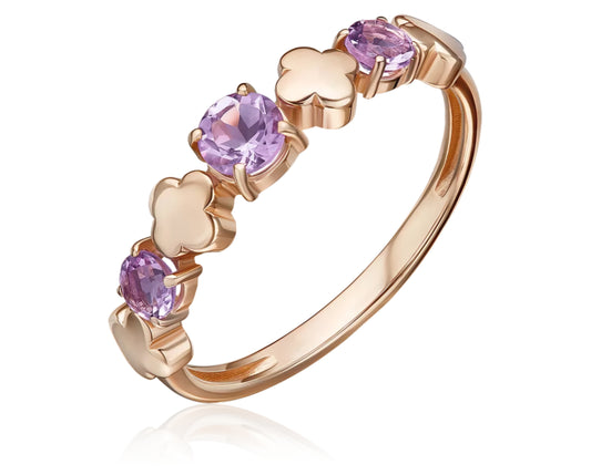 Ring mit Amethyst Rotgold 585 Art. Nr. 01-5835-00-203-1110 P