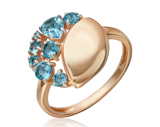 Ring mit  Topas Rotgold 585 Art. Nr. 01-5828-00-203-1110 P