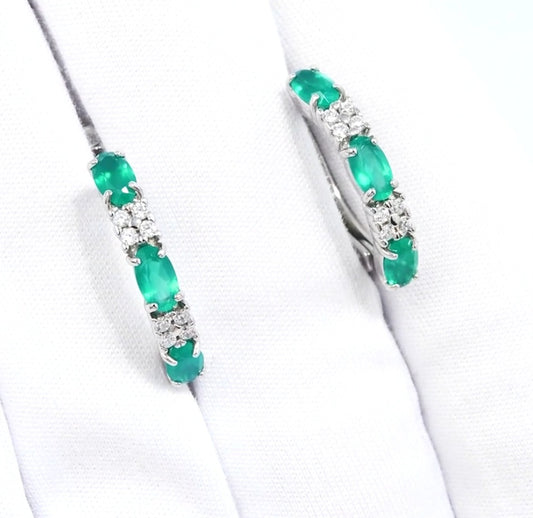 Silber Ohrringe mit Achat und Zirkonia Art. Nr. 92022450